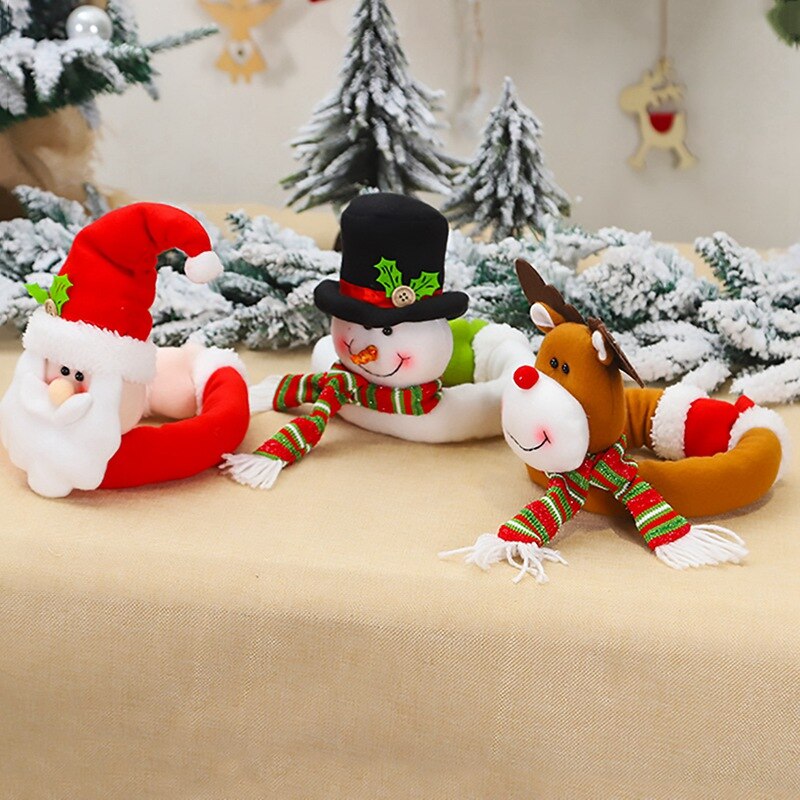 Christmas Curtain Holder Santa Elk Cristmas Ornaments Merry Christmas Decorations For Home Xmas Gifts Noel Navidad 2022 New Year