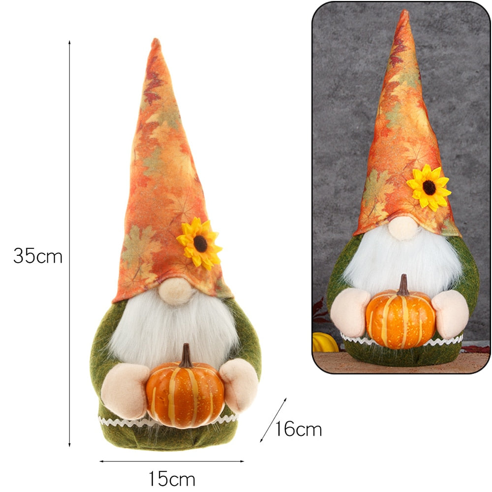 Illuminated Autumn Plush Gnome Dolls