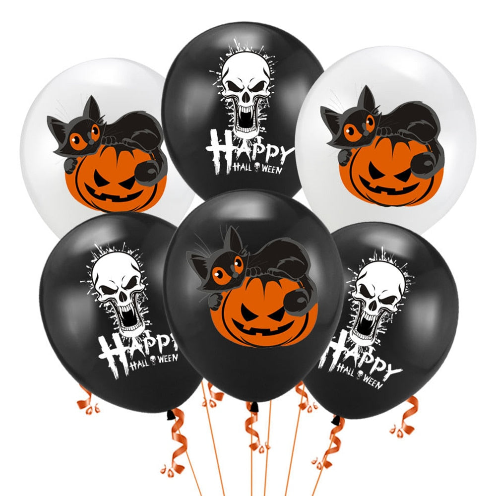 Scary Halloween Pumpkin, Ghost, Spider Balloons