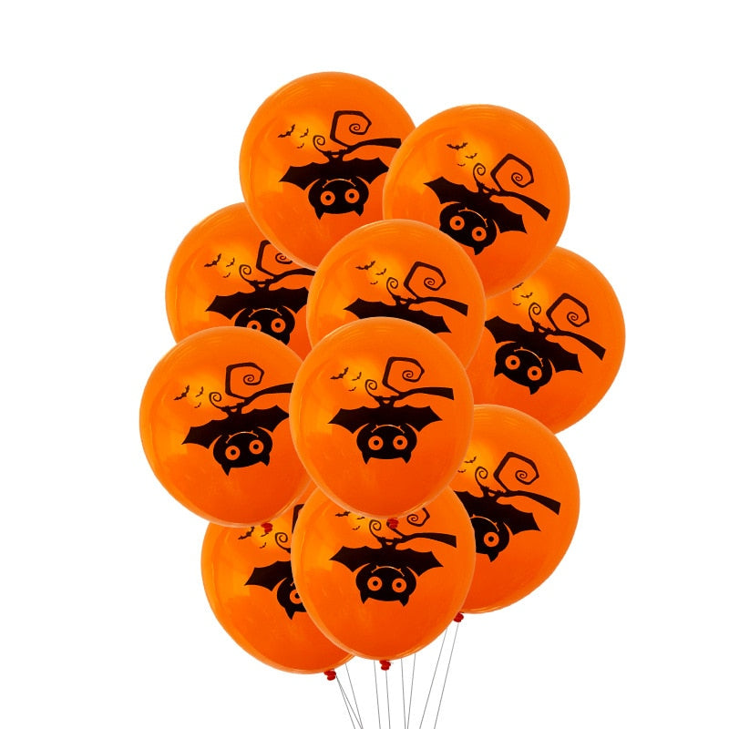 Scary Halloween Pumpkin, Ghost, Spider Balloons