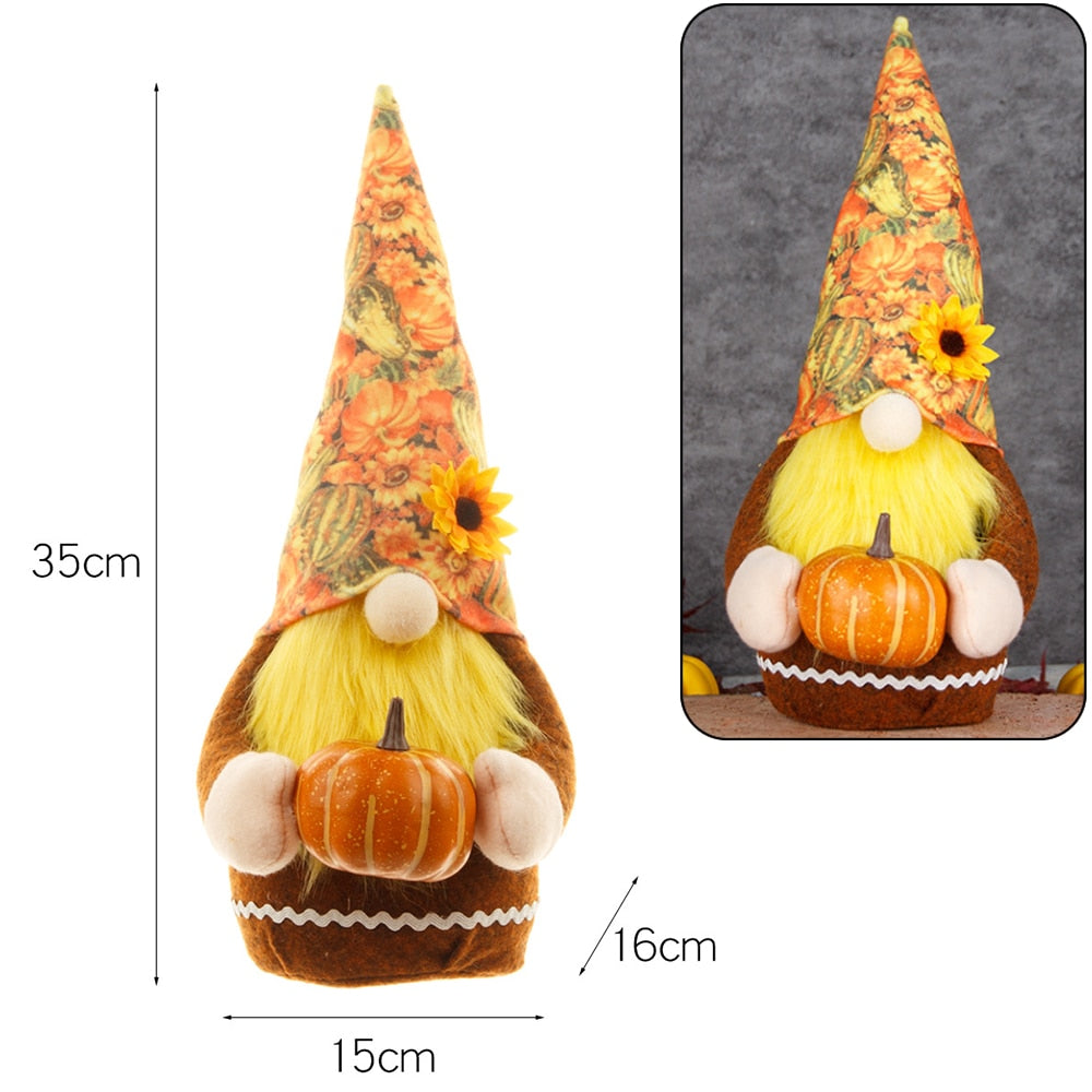 Illuminated Autumn Plush Gnome Dolls