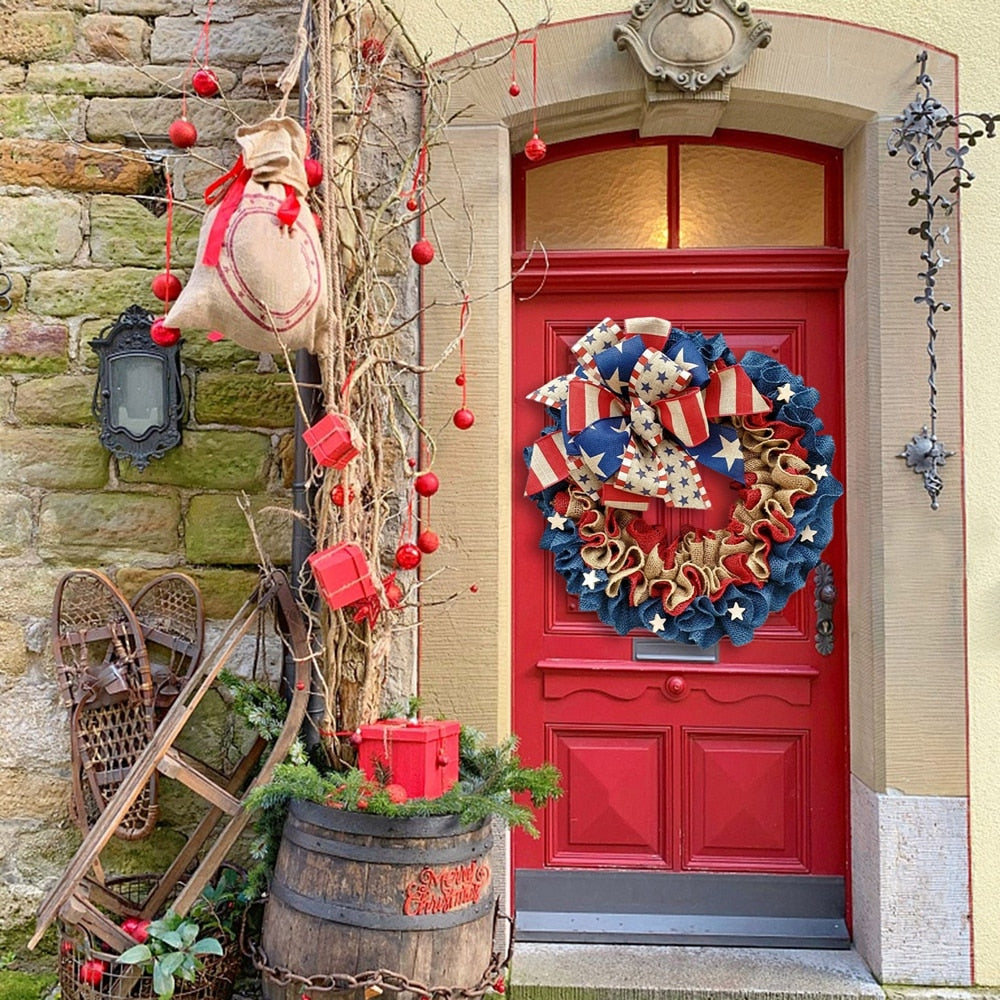 Outdoor Independence Day Wreath