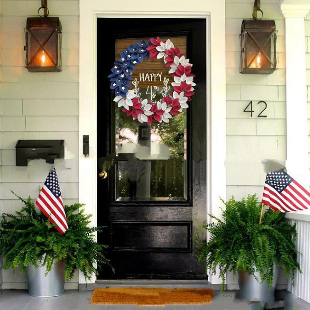 Outdoor Independence Day Wreath