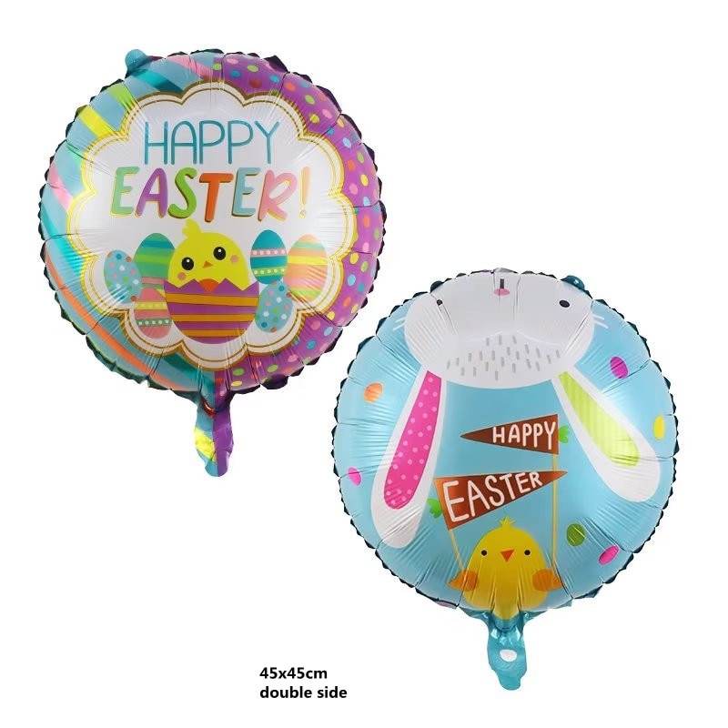 Happy Easter Farm Animal Themed Bunny Foil Balloons